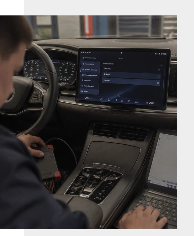 Русификация автомобиля BYD HAN для эксплуатации в Сасове